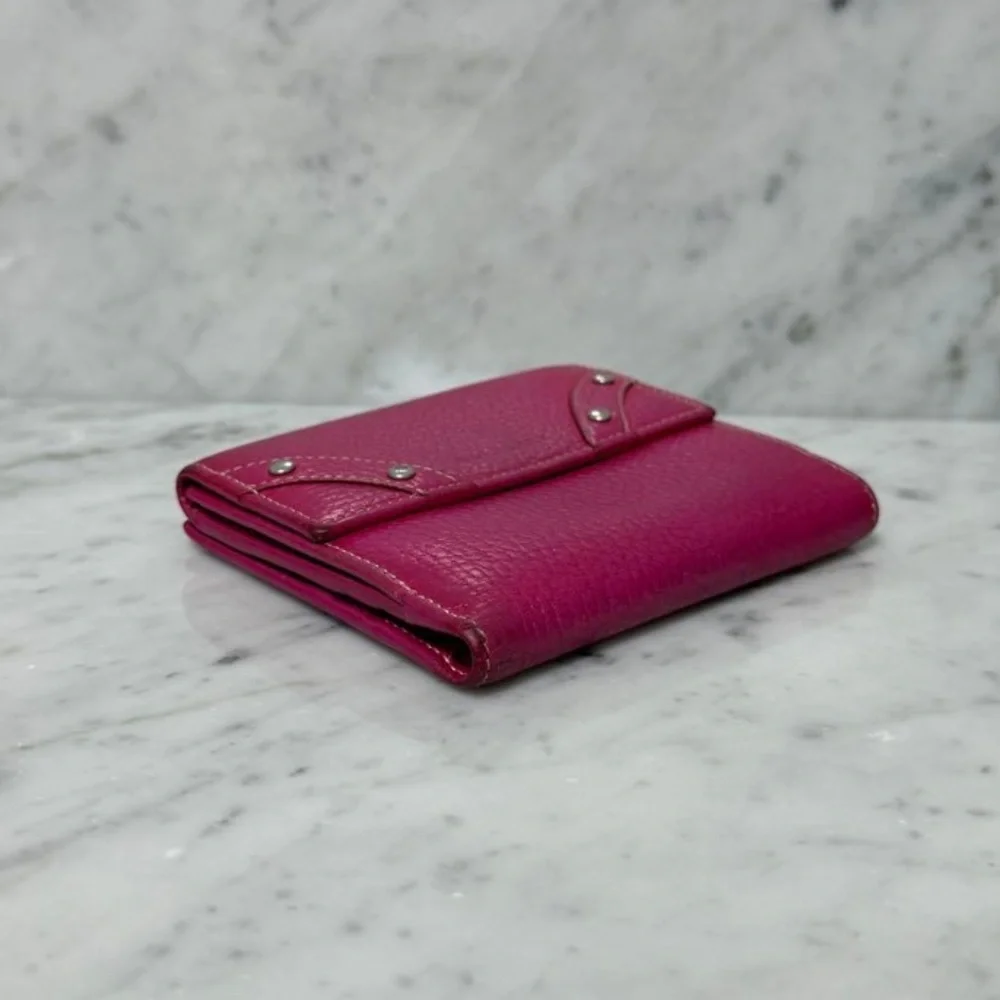 Burberry pink leather compact wallet - Picture 7 of 11